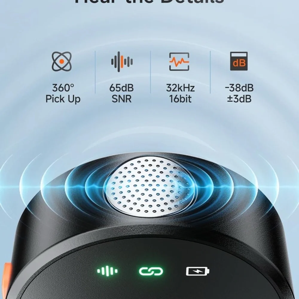 Wireless Mic Adapter with USB-C - Black